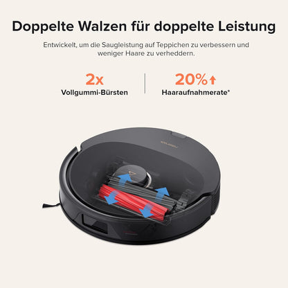 Modo Living Roborock Q8 Max+, 5500Pa, DuoRoller, 2.5L Staubbeutel, 350ml Wassertank, LiDAR Navigation