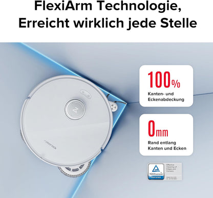 Modo Living Roborock Qrevo Curv, 18,500Pa, Hebemopp, 75°C Wäsche, Anti-Tangle, Sprachsteuerung