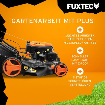 Modo Living FUXTEC FX-RM5196eSPRO 4in1 Benzinmäher, E-Start & Antrieb, 51 cm Schnitt