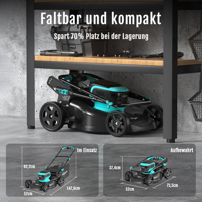 Modo Living YARDCARE 16" bürstenloser Akku-Rasenmäher
