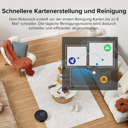 Modo Living Roborock S8, 6000Pa, Doppelbürste, 3D Hindernisvermeidung, Alexa-kompatibel, Tierhaare