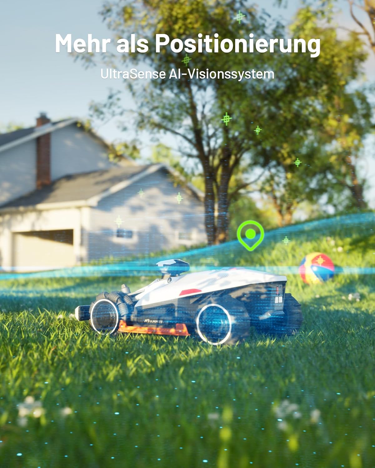 Modo Living LUBA 2 AWD 5000X Mähroboter 5000 m2, NetRTK+Vision, ohne Kabel, 80 % Steigung