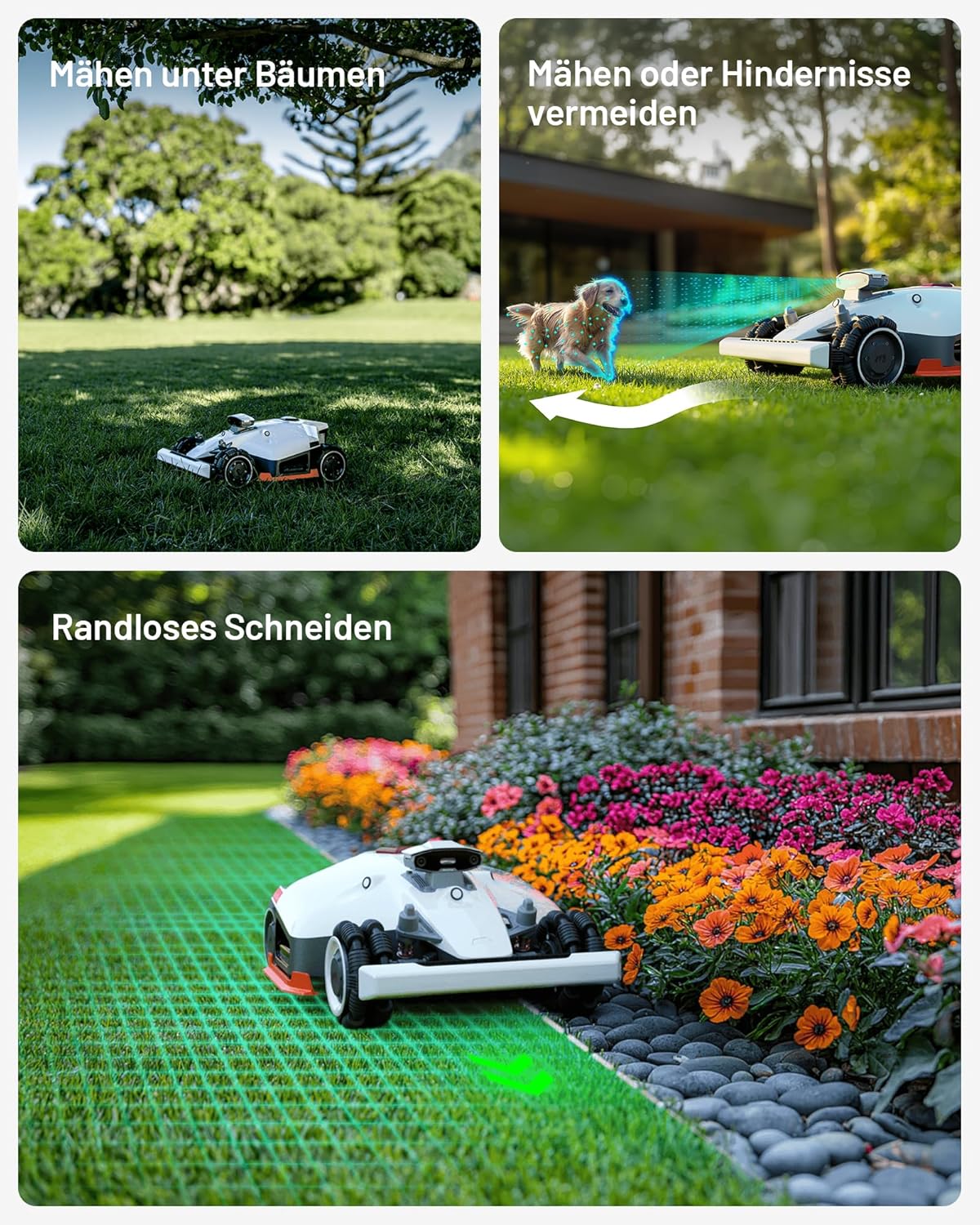 Modo Living LUBA 2 AWD 5000X Mähroboter 5000 m2, NetRTK+Vision, ohne Kabel, 80 % Steigung