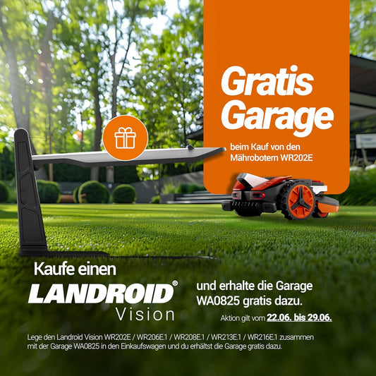 Modo Living Vision S250 Mähroboter 250 m2 ohne Kabel, KI & Igelschutz