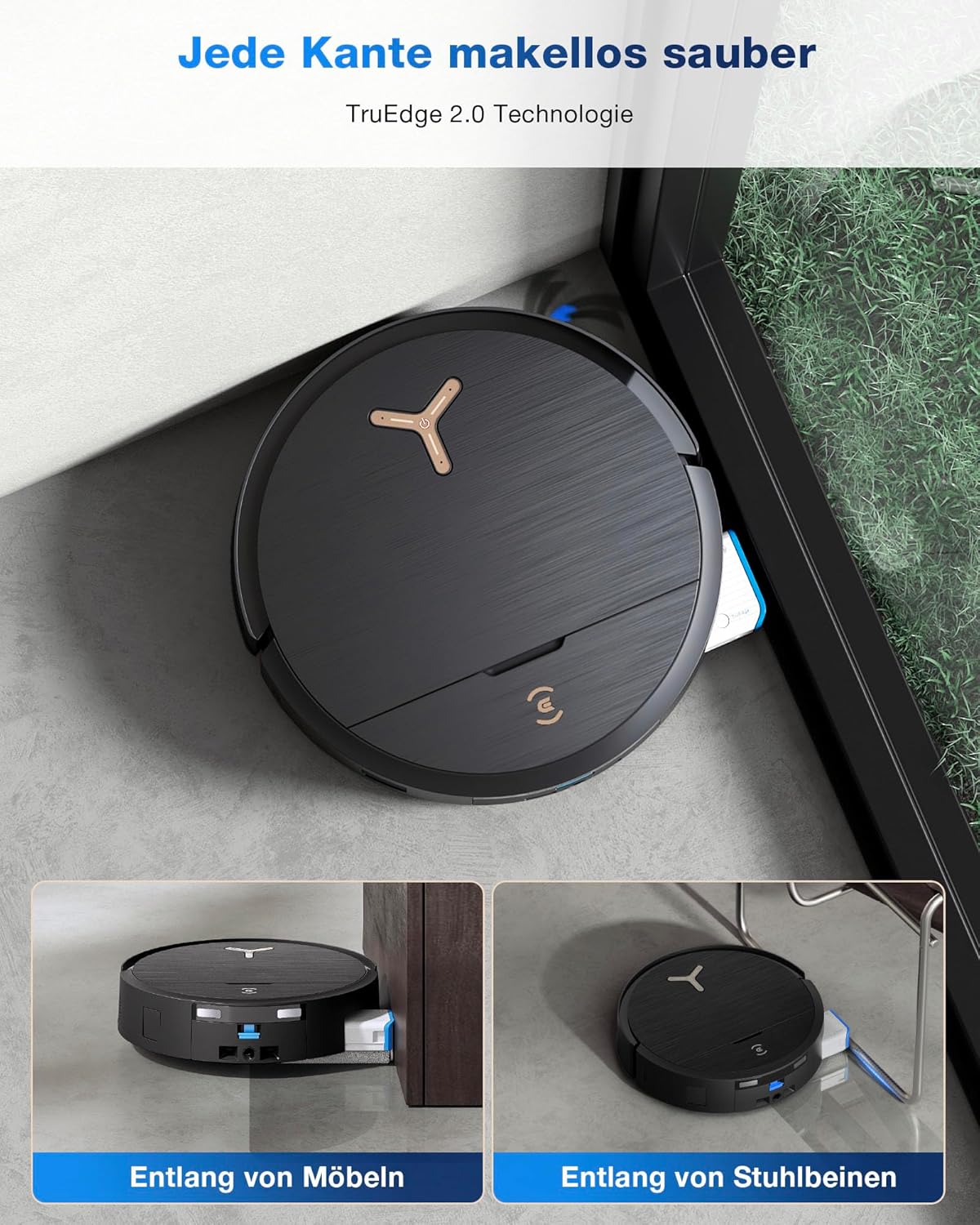 Modo Living X9 PRO Omni, 16.600Pa, OZMO Roller, ZeroTangle 3.0, Heißwasser-Wischung, TruEdge 2.0, YIKO-GPT