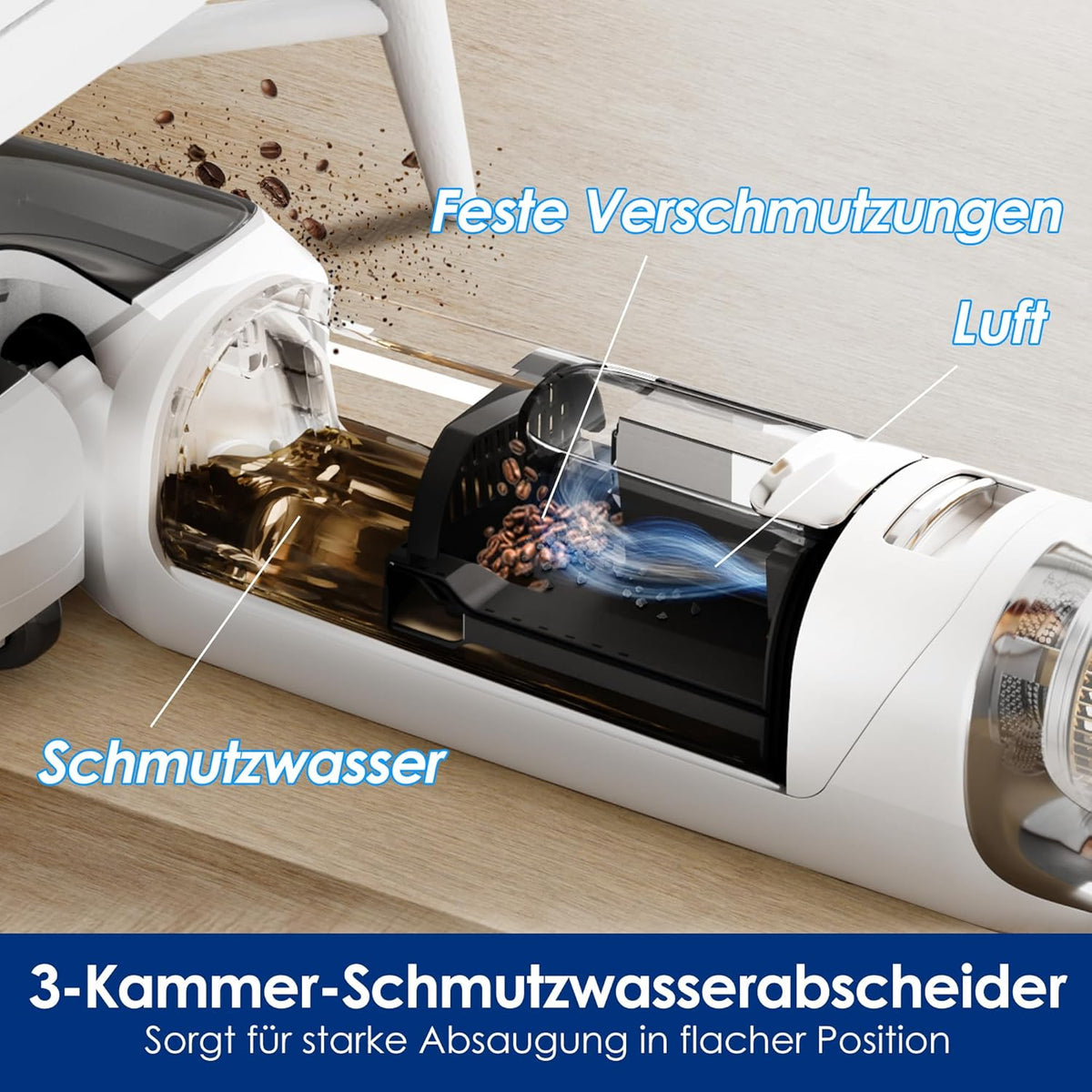 Modo Living Tineco S6, 70°C Selbstreinigung, Flachdesign, 40 Min Laufzeit