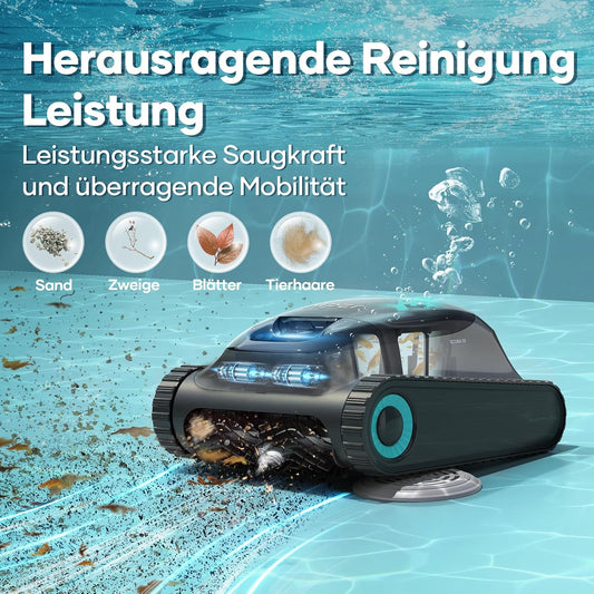 Modo Living AIPER Scuba S1 Kabelloser Poolroboter, Boden & Wand, Navigation 2.0, 150 Min Laufzeit, bis 150m2