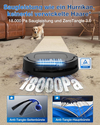 Modo Living T80 Omni, 18,000Pa, OZMO Mop, Selbstreinigung, ZeroTangle 3.0, 40-75°C Wäsche