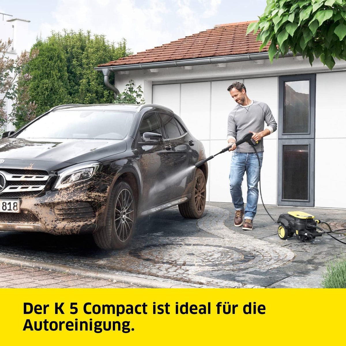 Modo Living Kärcher K 5 Compact Home Hochdruckreiniger, 145 bar, Flächenreiniger T5