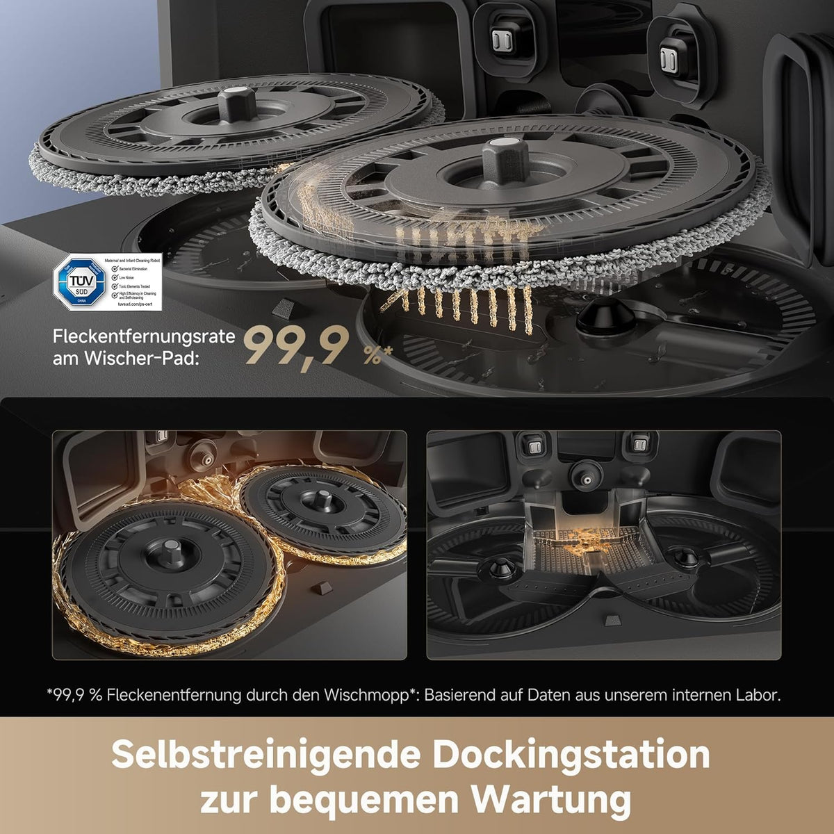 Modo Living Dreame L40s Pro Ultra, 19,000Pa, Selbstreinigend, Hindernisvermeidung, Sprachsteuerung