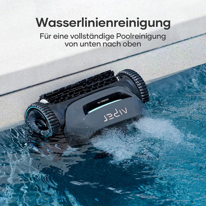 Modo Living AIPER ZT6002 Poolroboter, Quad-Motor, WavePath, 3 Modi, Kabellos, Boden & Wand, bis 150m2