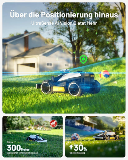 Modo Living LUBA mini AWD 800, 800m2, Ohne Kabel, NetRTK+Vision, 4G, 80% Steigung