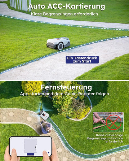 Modo Living ANTHBOT KI Mähroboter, 900m2, Kabellos, RTK+4-Kamera, Mehrzonen, Hindernisvermeidung