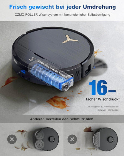 Modo Living X9 PRO Omni, 16.600Pa, OZMO Roller, ZeroTangle 3.0, Heißwasser-Wischung, TruEdge 2.0, YIKO-GPT