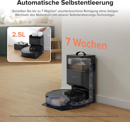 Modo Living Roborock Q8 Max+, 5500Pa, DuoRoller, 2.5L Staubbeutel, 350ml Wassertank, LiDAR Navigation