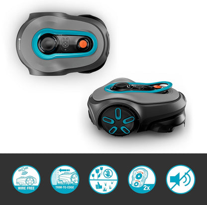 Modo Living SILENO Free 1100 m2 kabelloser Mähroboter, App & LONA