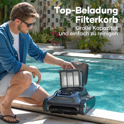 Modo Living AIPER Scuba S1 Kabelloser Poolroboter, Boden & Wand, Navigation 2.0, 150 Min Laufzeit, bis 150m2