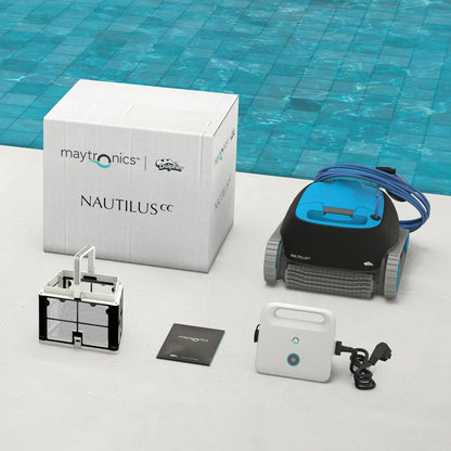 Modo Living Dolphin Nautilus CC Poolroboter mit Kabel, Boden- und Wandreinigung, energiesparend, für Einbaupools bis 10 m