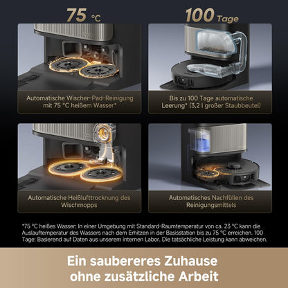 Modo Living Dreame L40s Pro Ultra, 19,000Pa, Selbstreinigend, Hindernisvermeidung, Sprachsteuerung
