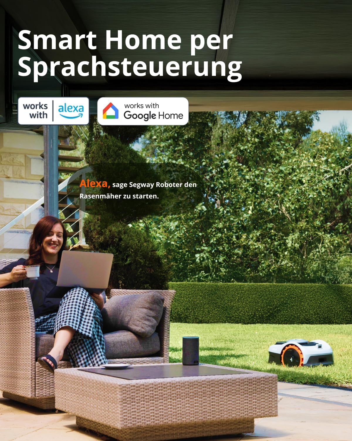 Modo Living i105E Mähroboter 500 m2, RTK+Vision, Igelschutz & KI