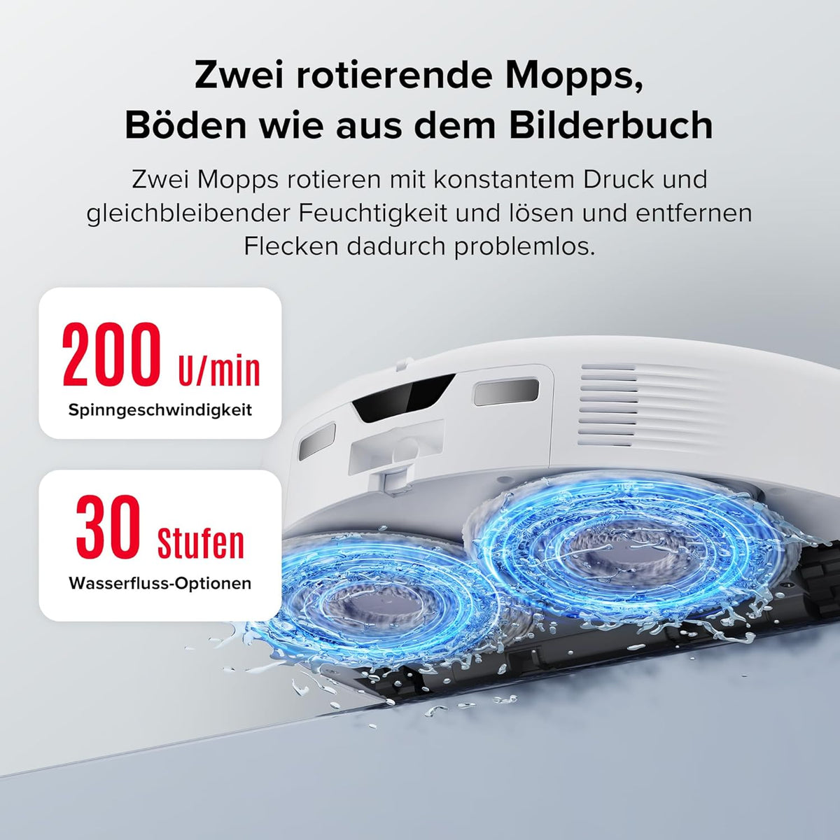 Modo Living Roborock Qrevo Curv, 18,500Pa, Hebemopp, 75°C Wäsche, Anti-Tangle, Sprachsteuerung