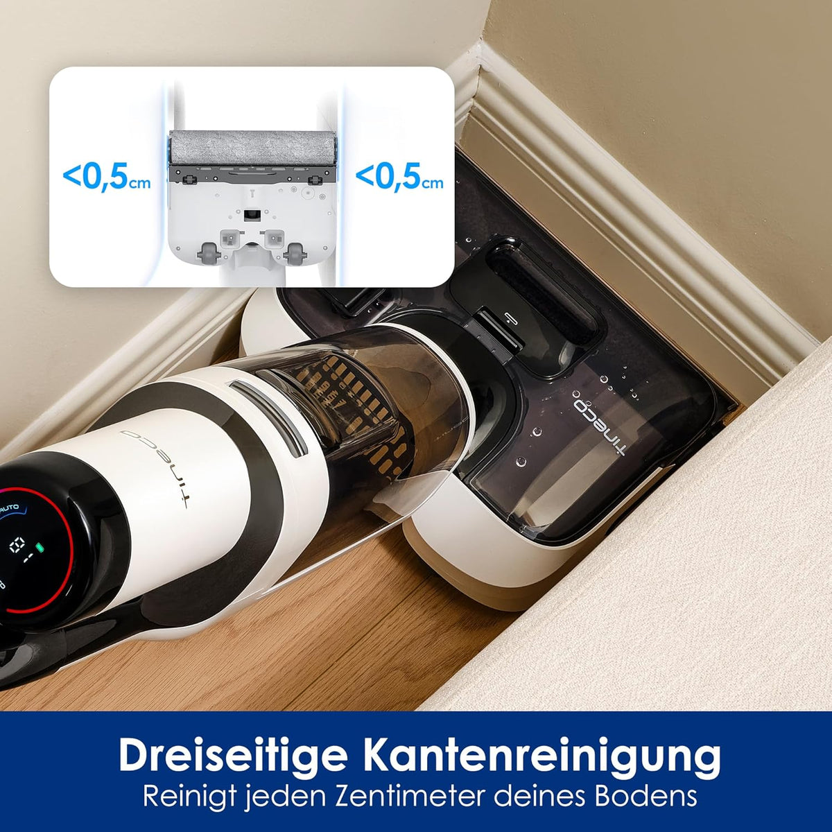 Modo Living Tineco S6, 70°C Selbstreinigung, Flachdesign, 40 Min Laufzeit