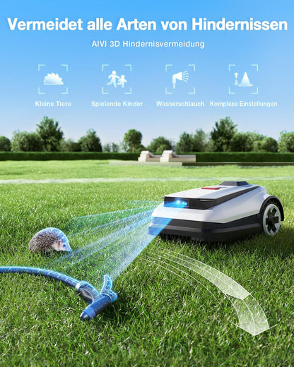 Modo Living Goat A1600 RTK Mähroboter, 1600m2, 330mm Schnitt, LiDAR RTK+Vision, 50% Steigung, Ohne Kabel