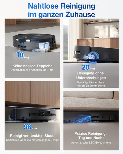 Modo Living T80 Omni, 18,000Pa, OZMO Mop, Selbstreinigung, ZeroTangle 3.0, 40-75°C Wäsche