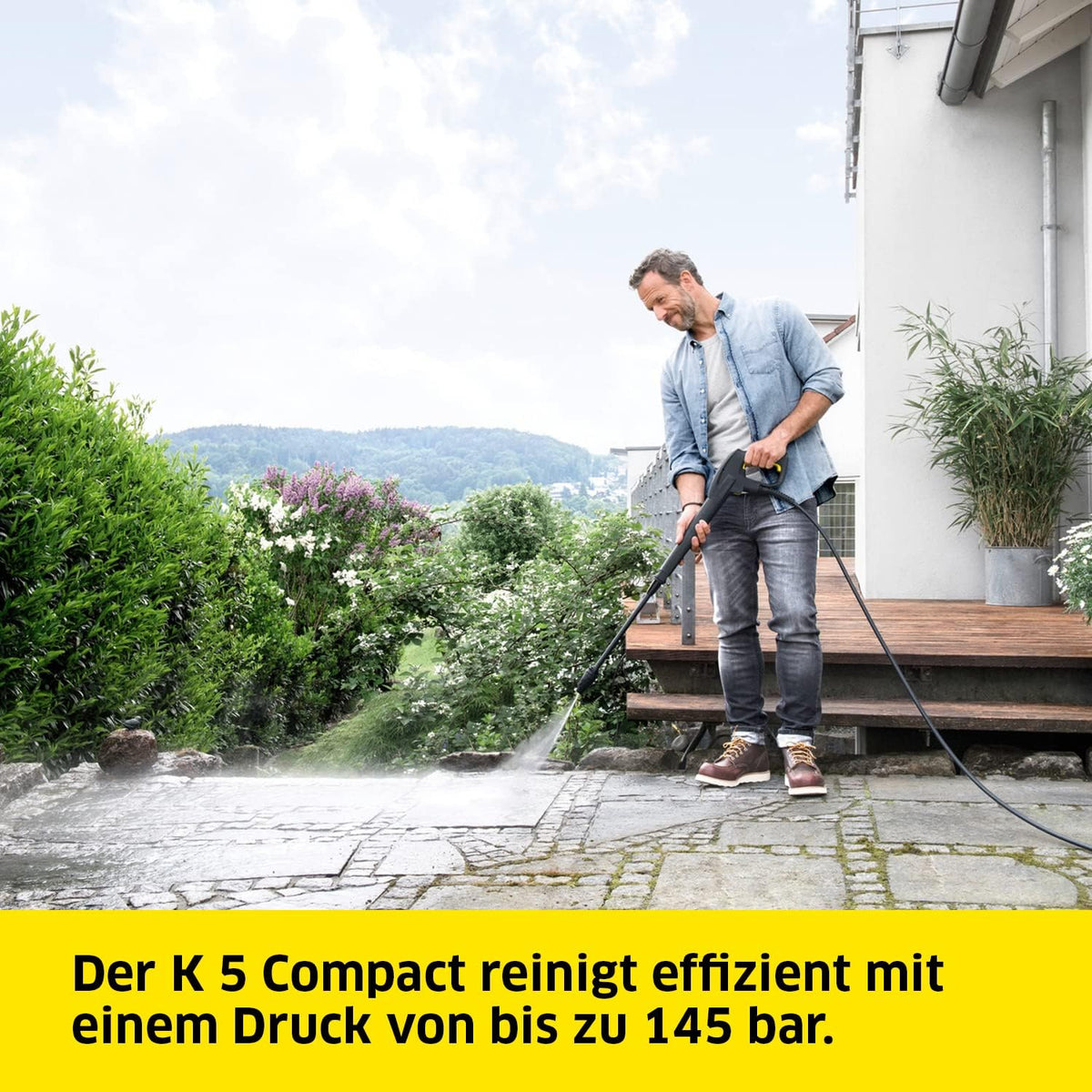 Modo Living Kärcher K 5 Compact Home Hochdruckreiniger, 145 bar, Flächenreiniger T5