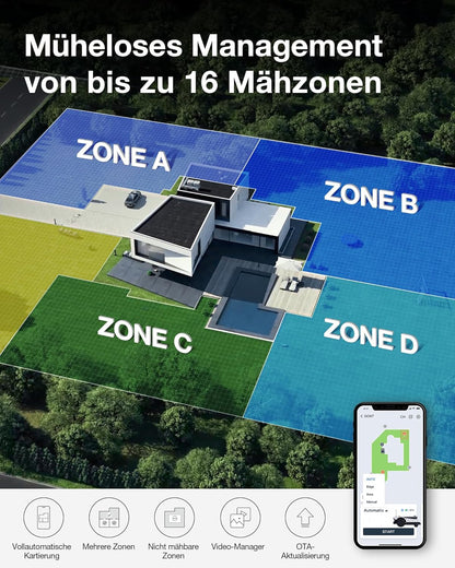 Modo Living GOAT G1-800 Mähroboter 800 m2, ohne Kabel, GPS & Hindernisvermeidung