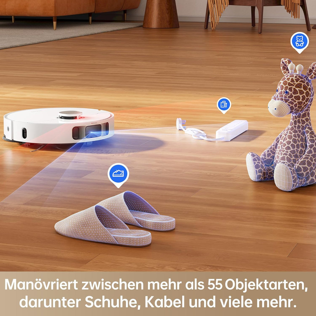 Modo Living Dreame L10s Pro Ultra Heat, 7,000Pa, Heißwasser-Mopp, Teppicherkennung, Doppel-Mopp, Selbstreinigung