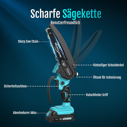 Modo Living YARDCARE 6" bürstenlose Akku-Kettensäge