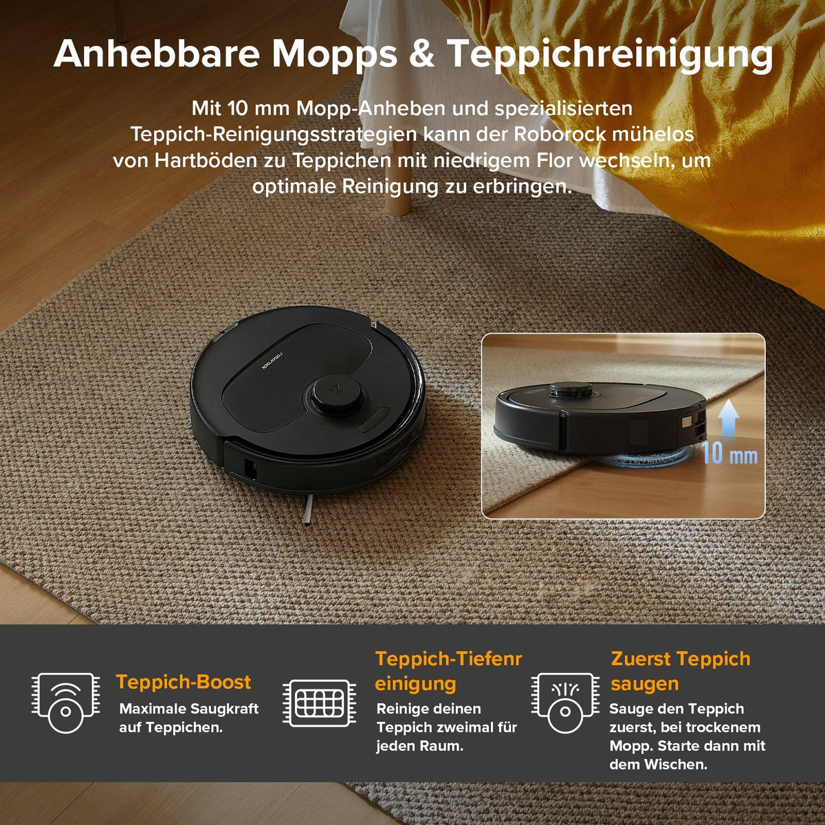 Roborock QV 35A Saugroboter mit Multifunktionsdock