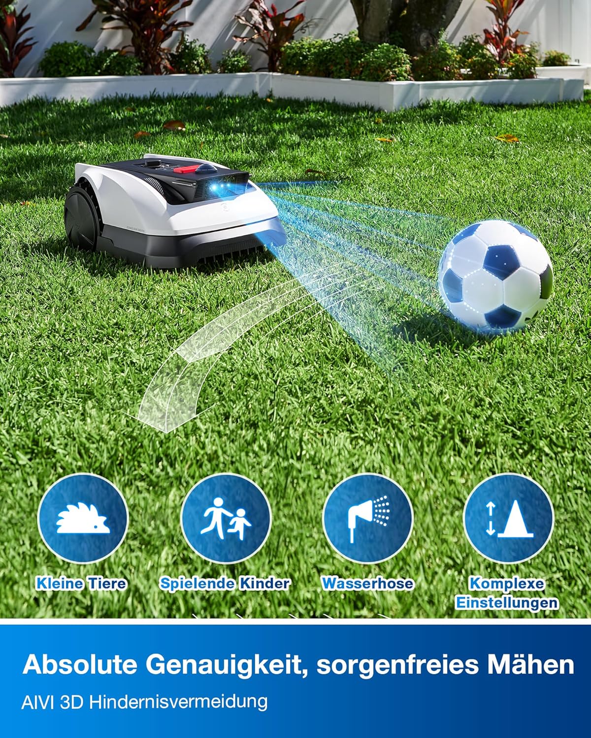 Modo Living Goat O500 Mähroboter 500 m2, LiDAR & ohne Kabel