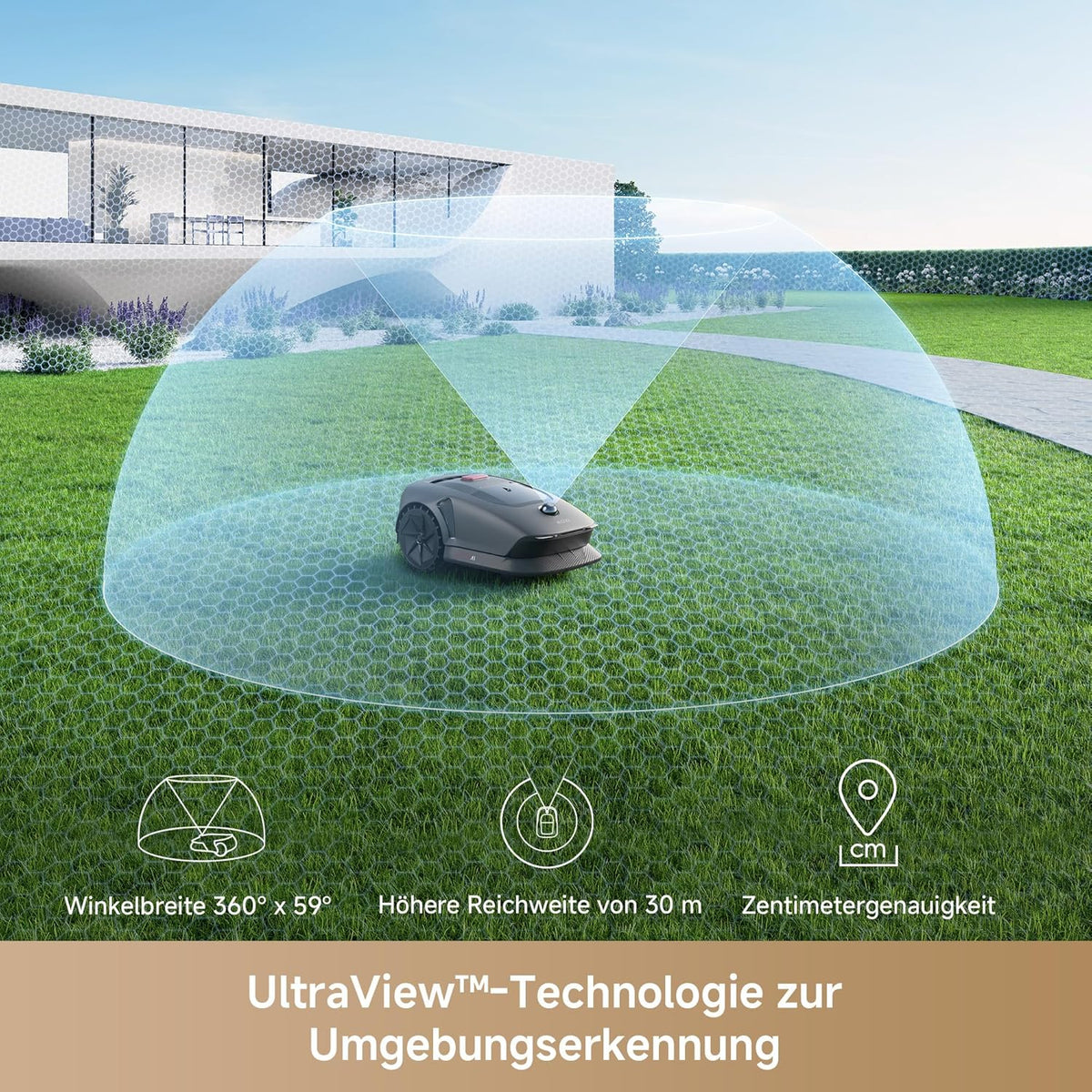 Modo Living 600 Mähroboter 600 m2, 3D-LiDAR & App-Steuerung