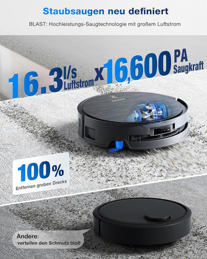 Modo Living X9 PRO Omni, 16.600Pa, OZMO Roller, ZeroTangle 3.0, Heißwasser-Wischung, TruEdge 2.0, YIKO-GPT