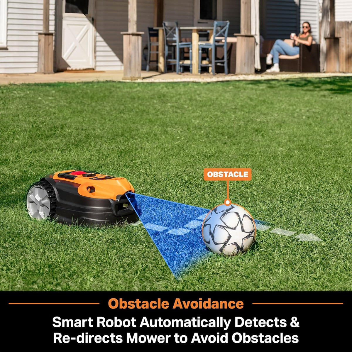 Modo Living LawnMaster VBRM18AMID4R Mähroboter 800 m2, ohne Kabel, WiFi & App