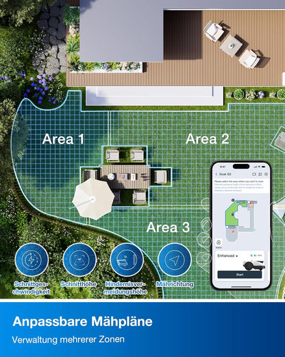 Modo Living Goat O500 Mähroboter 500 m2, LiDAR & ohne Kabel