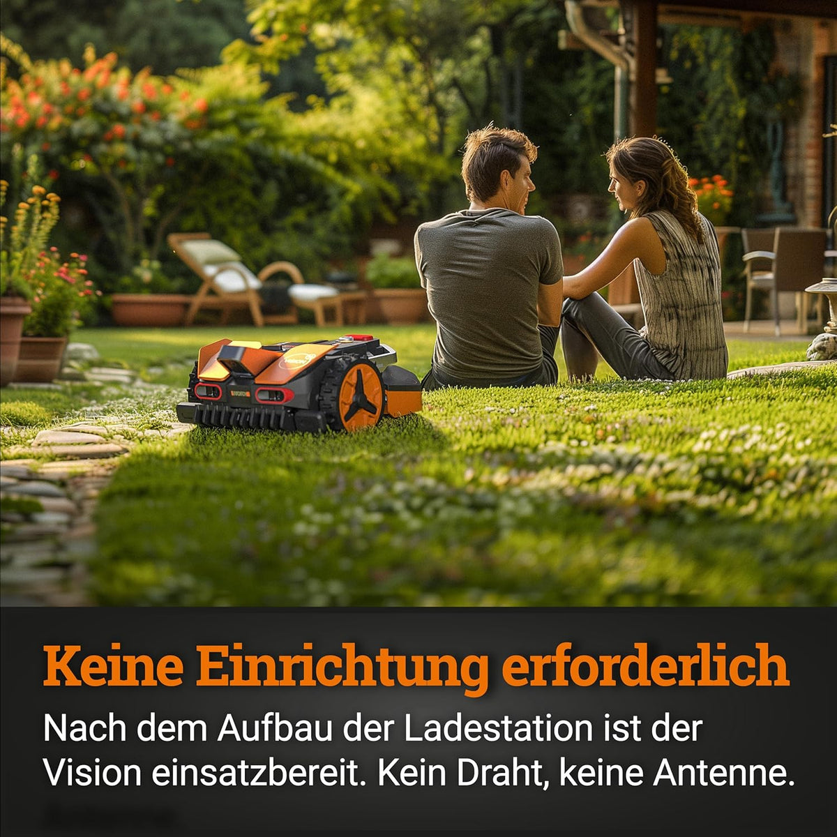 Modo Living Vision S250 Mähroboter 250 m2 ohne Kabel, KI & Igelschutz