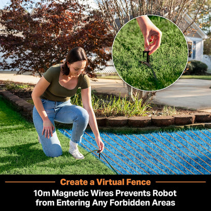 Modo Living LawnMaster VBRM18AMID4R Mähroboter 800 m2, ohne Kabel, WiFi & App