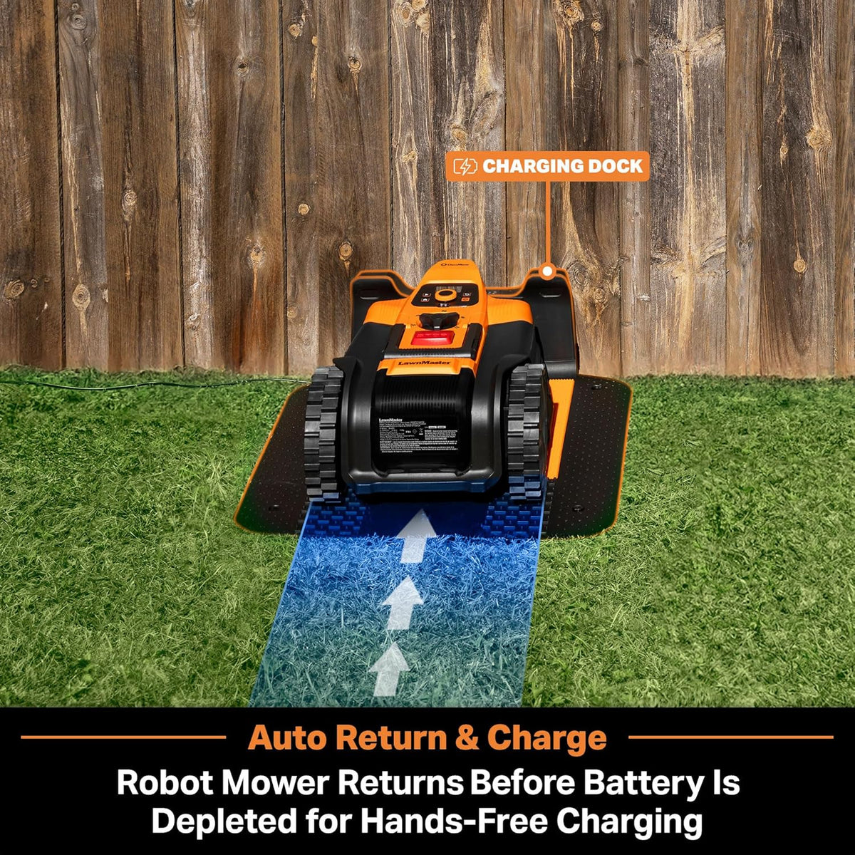 Modo Living LawnMaster VBRM18AMID4R Mähroboter 800 m2, ohne Kabel, WiFi & App