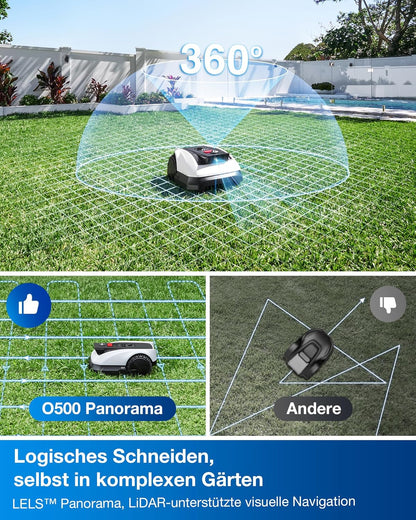 Modo Living Goat O500 Mähroboter 500 m2, LiDAR & ohne Kabel