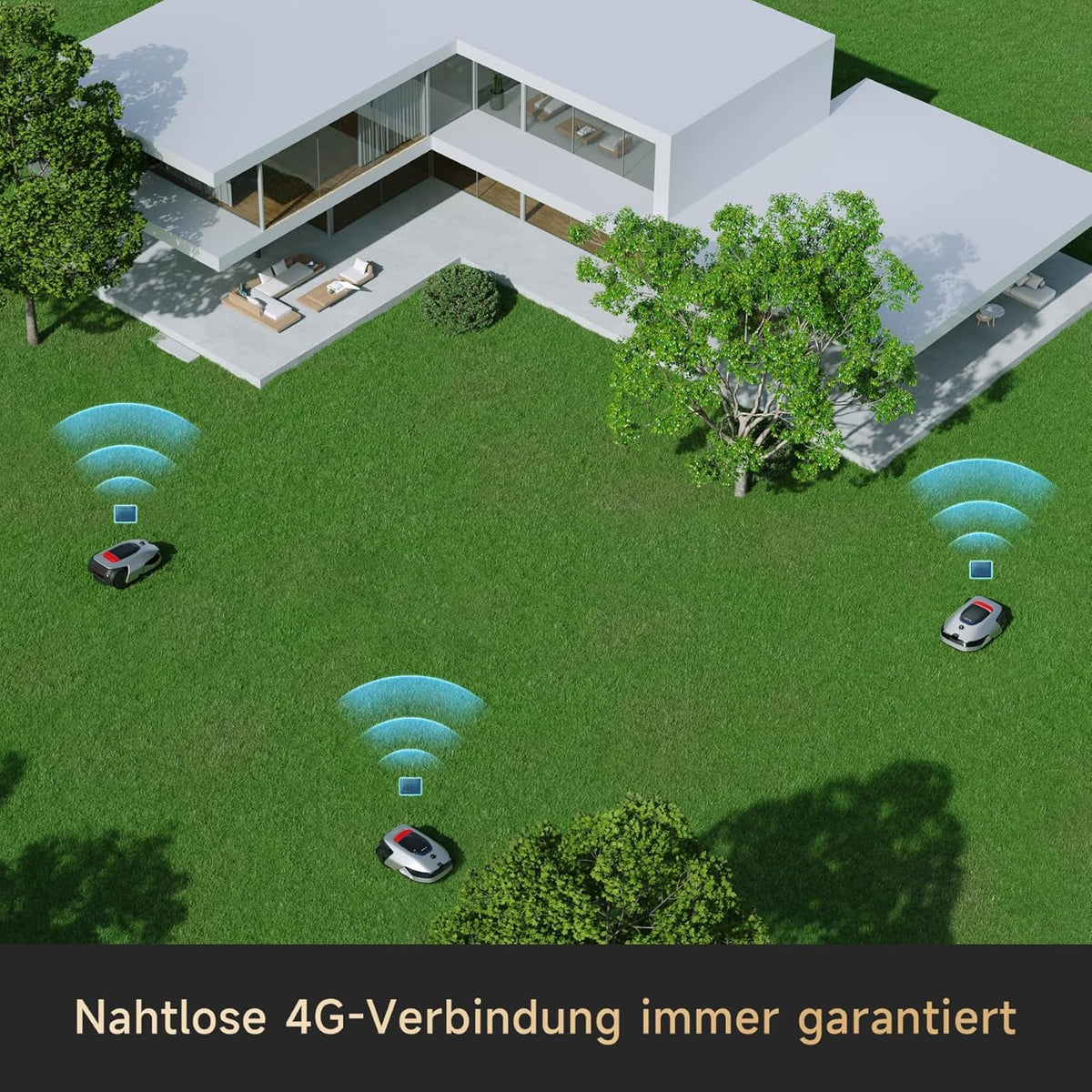 Modo Living DREAME A2 Mähroboter 3000 m2, Dual-Fusion & OmniSense