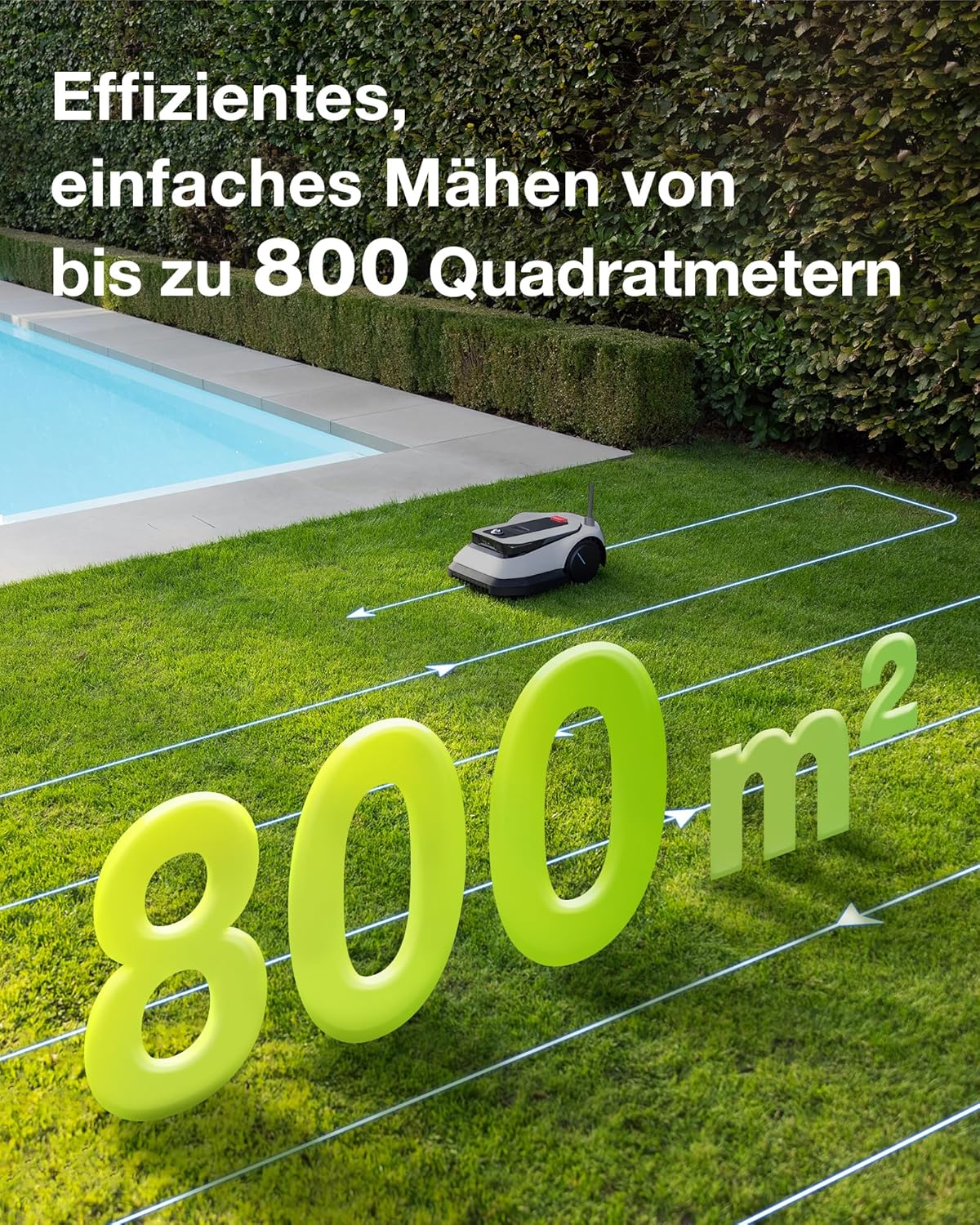 Modo Living GOAT G1-800 Mähroboter 800 m2, ohne Kabel, GPS & Hindernisvermeidung