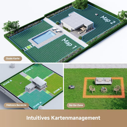 Modo Living Dreame A1 Pro Mähroboter, 2000m2, Drahtlos, OmniSenseTM, App & Zonensteuerung, Hindernisvermeidung