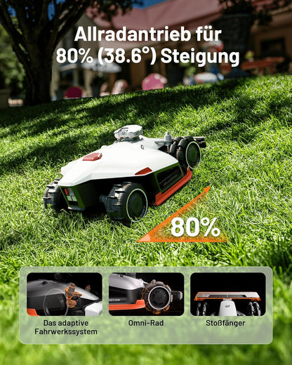 Modo Living LUBA 2 AWD 5000X Mähroboter 5000 m2, NetRTK+Vision, ohne Kabel, 80 % Steigung