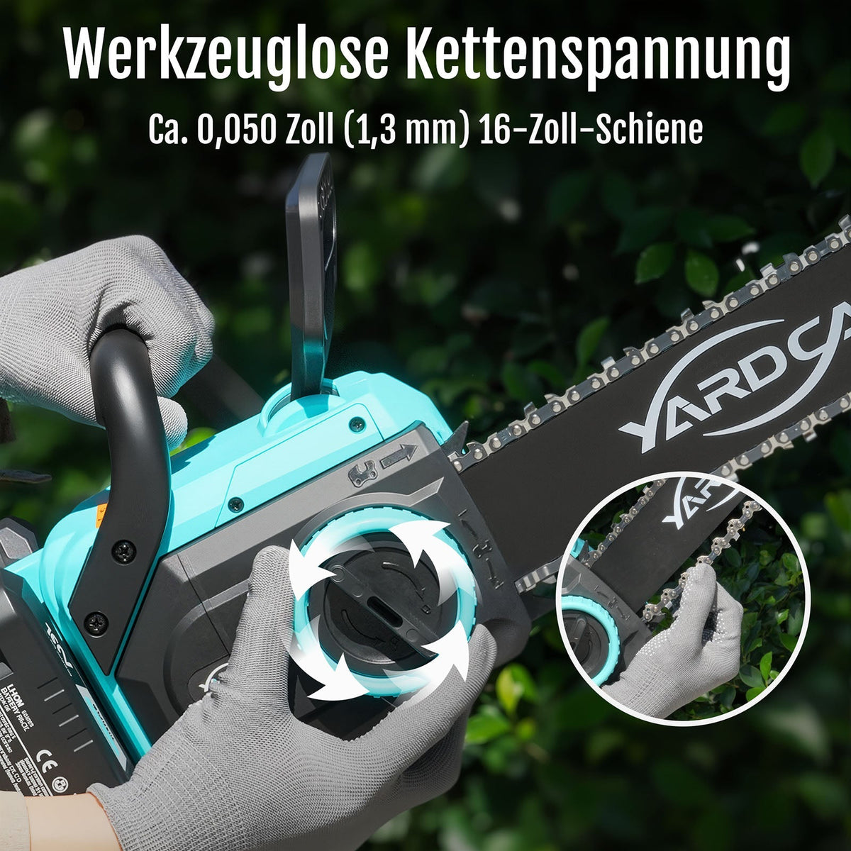 Modo Living YARDCARE 16" bürstenlose Akku-Kettensäge