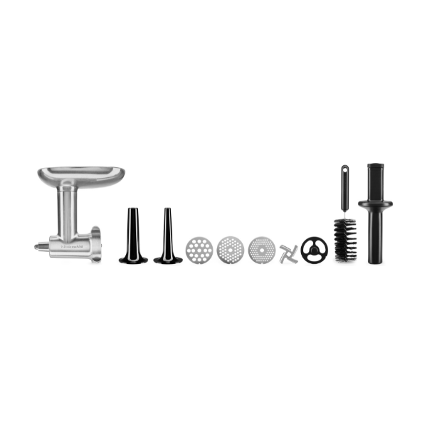 KitchenAid Vorteilsset Metallfleischwolf+ Gemüseschneider+ Zusatztrommeln