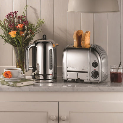 Dualit Frühstücksset inkl. 2er Toaster + 1,7 L Wasserkocher und Brötchenaufsatz