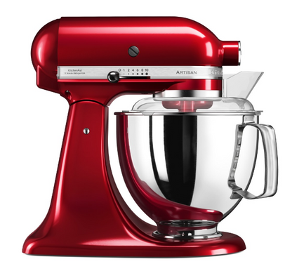 KitchenAid 4,8 L 5KSM175 Artisan Küchenmaschine Meatlover mit Ganzmetall- Fleischwolf